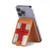 S3316 England Flag Vintage Football Graphic Magnetic Card Holder Wallet Stand with MagSafe for iPhone 16 15 14 13 Pro Max