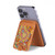 S3402 Floral Paisley Pattern Seamless Magnetic Card Holder Wallet Stand with MagSafe for iPhone 16 15 14 13 Pro Max