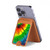 S3422 Tie Dye Magnetic Card Holder Wallet Stand with MagSafe for iPhone 16 15 14 13 Pro Max
