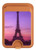S3447 Eiffel Paris Sunset Magnetic Card Holder Wallet Stand with MagSafe for iPhone 16 15 14 13 Pro Max