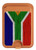 S3464 South Africa Flag Magnetic Card Holder Wallet Stand with MagSafe for iPhone 16 15 14 13 Pro Max