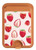 S3481 Strawberry Magnetic Card Holder Wallet Stand with MagSafe for iPhone 16 15 14 13 Pro Max