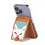 S3542 Cute Cat Cartoon Magnetic Card Holder Wallet Stand with MagSafe for iPhone 16 15 14 13 Pro Max