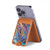 S3676 Colorful Abstract Marble Stone Magnetic Card Holder Wallet Stand with MagSafe for iPhone 16 15 14 13 Pro Max