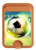 S3844 Glowing Football Soccer Ball Magnetic Card Holder Wallet Stand with MagSafe for iPhone 16 15 14 13 Pro Max