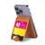 S3930 Cyan Magenta Yellow Key Magnetic Card Holder Wallet Stand with MagSafe for iPhone 16 15 14 13 Pro Max