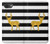 S2794 Black and White Striped Deer Gold Sparkles Case For iPhone 16e
