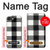 S2842 Black and White Buffalo Check Pattern Case For iPhone 16e
