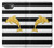 S2882 Black and White Striped Gold Dolphin Case For iPhone 16e