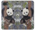 S3793 Cute Baby Panda Snow Painting Case For iPhone 16e