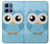 S3029 Cute Blue Owl Case For Motorola Moto G 5G (2025)