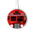 S2058 England British Double Decker Bus Wireless Charger Pad 15W Type-C iPhone Android LED Light Charging Station