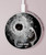 S2387 Gun Bullet Hole Glass Wireless Charger Pad 15W Type-C iPhone Android LED Light Charging Station