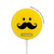 S1145 Yellow Mustache Sun Magnetic Wireless Charger Pad with MagSafe 15W for iPhone 16 15 14 13 12