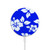 S2244 Hawaiian Hibiscus Blue Pattern Magnetic Wireless Charger Pad with MagSafe 15W for iPhone 16 15 14 13 12