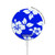 S2244 Hawaiian Hibiscus Blue Pattern Magnetic Wireless Charger Pad with MagSafe 15W for iPhone 16 15 14 13 12