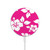 S2246 Hawaiian Hibiscus Pink Pattern Magnetic Wireless Charger Pad with MagSafe 15W for iPhone 16 15 14 13 12