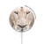 S2399 White Lion Face Magnetic Wireless Charger Pad with MagSafe 15W for iPhone 16 15 14 13 12