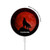 S2955 Wolf Howling Red Moon Magnetic Wireless Charger Pad with MagSafe 15W for iPhone 16 15 14 13 12