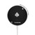 S3152 Black Ace of Spade Magnetic Wireless Charger Pad with MagSafe 15W for iPhone 16 15 14 13 12