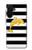 S2882 Black and White Striped Gold Dolphin Case For Samsung Galaxy A26