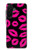 S2933 Pink Lips Kisses on Black Case For Samsung Galaxy A26