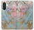 S3717 Rose Gold Blue Pastel Marble Graphic Printed Case For Samsung Galaxy A26
