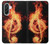 S0493 Music Note Burn Case For Samsung Galaxy A36