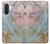 S3717 Rose Gold Blue Pastel Marble Graphic Printed Case For Samsung Galaxy A36