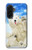S3794 Arctic Polar Bear and Seal Paint Case For Samsung Galaxy A36