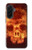 S3881 Fire Skull Case For Samsung Galaxy A36
