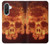 S3881 Fire Skull Case For Samsung Galaxy A36