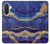 S3906 Navy Blue Purple Marble Case For Samsung Galaxy A36