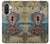 S3955 Vintage Keyhole Weather Door Case For Samsung Galaxy A36