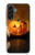 S1083 Pumpkin Spider Candles Halloween Case For Samsung Galaxy A56