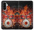 S1431 Skull Drum Fire Rock Case For Samsung Galaxy A56