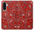S3354 Red Classic Bandana Case For Samsung Galaxy A56