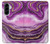 S3896 Purple Marble Gold Streaks Case For Samsung Galaxy A56