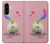 S3923 Cat Bottom Rainbow Tail Case For Samsung Galaxy A56