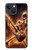 S3984 Fire Skeleton Playing Guitar Case For iPhone 14