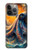 S4003 Oil Color Painting Giant Octopus Case For iPhone 13