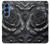 S3969 Black Rose Hard Brush Stroke Case For Samsung Galaxy S25