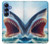 S4004 Oil Color Painting Giant Shark.jpeg Case For Samsung Galaxy S25