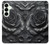 S3969 Black Rose Hard Brush Stroke Case For Samsung Galaxy S25 Plus