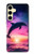 S3980 Dolphin Sunset Milky Way Case For Samsung Galaxy S24 FE