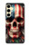 S4015 Skull American Flag Case For Samsung Galaxy S24 FE
