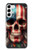 S4015 Skull American Flag Case For Samsung Galaxy S23 Plus