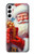 S4029 Xmas Smiling Santa Claus Gift Box Case For Samsung Galaxy S23 Plus
