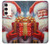 S4029 Xmas Smiling Santa Claus Gift Box Case For Samsung Galaxy S23 Plus