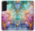 S4001 Multicolored Abstract Lilac Emerald Case For Samsung Galaxy S22